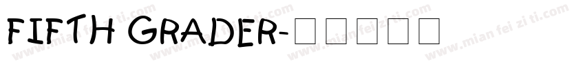 FIFTH GRADER字体转换